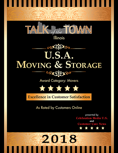 Talk of the Town - Award for Chicago Movers - 2018