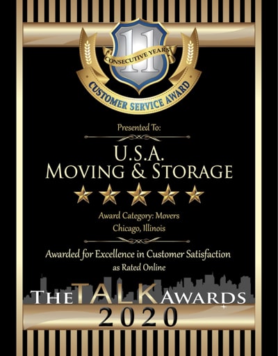 Talk of the Town - Award for Chicago Movers - 2020